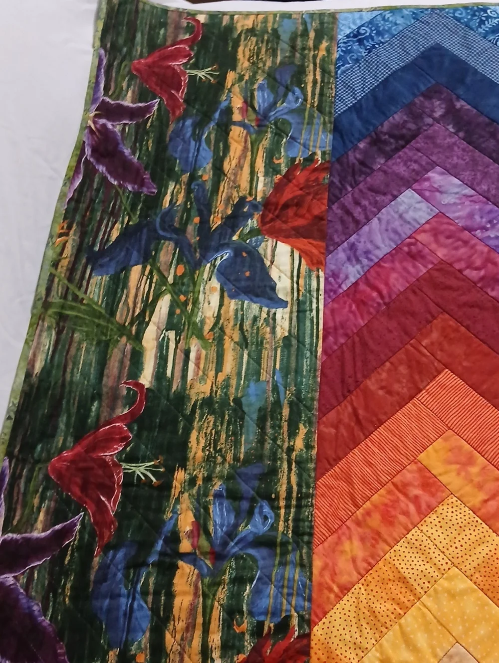 Handmade Floral Quilt